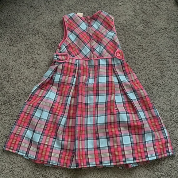 Girl’s Hartstrings Pink Plaid Dress Size 6 - Picture 4 of 4